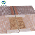 veik Conveyor Plain Weave Wire PTFE Mesh Belt With Red Skived reinforcement